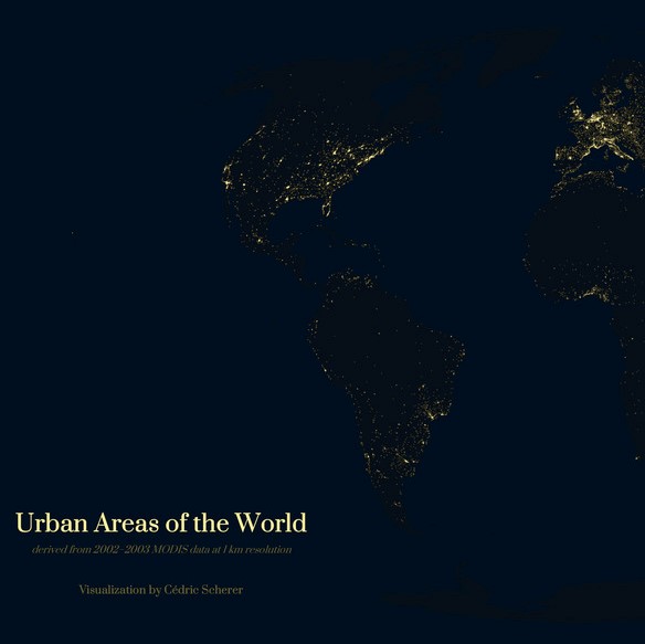 MapChallenge 2019 Day 19 Urban Global Urban Areas